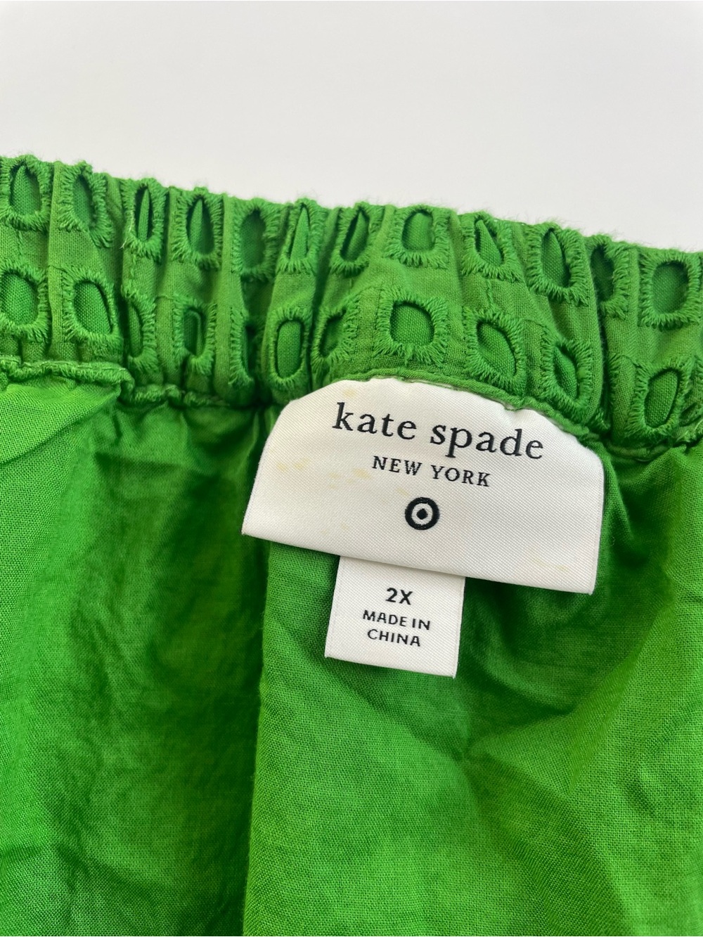 kate spade & Target Bright Green Eyelet Midi Skirt & top Set - Picture 5 of 7